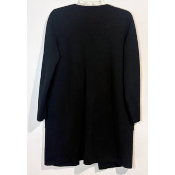 J. Crew 365 Women's Black Juliette Collarless Sweater-blazer Wool Blend Size XS - Picture 5 of 6